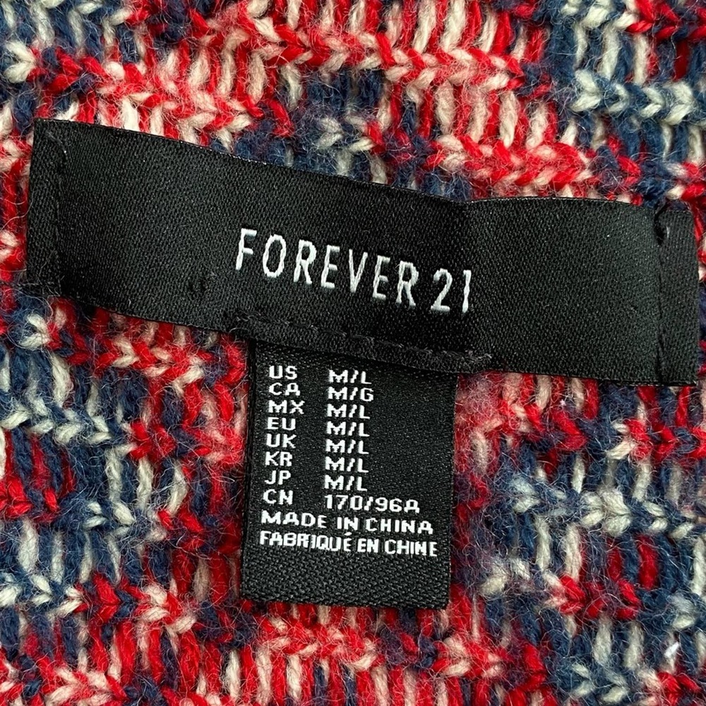 ⭐️ SOLD ⭐️ FOREVER 21 Aztec Boho Cardigan M - Picture 8 of 9